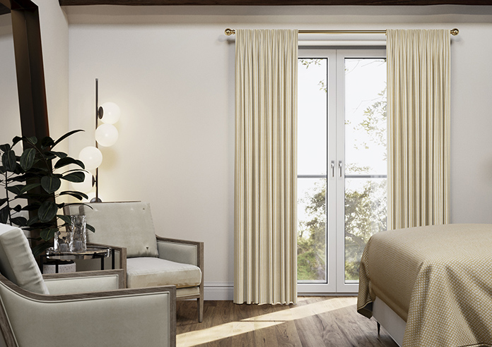Emily Bond Oscar Stripe, Gold - Made to Measure Curtains - Image 3